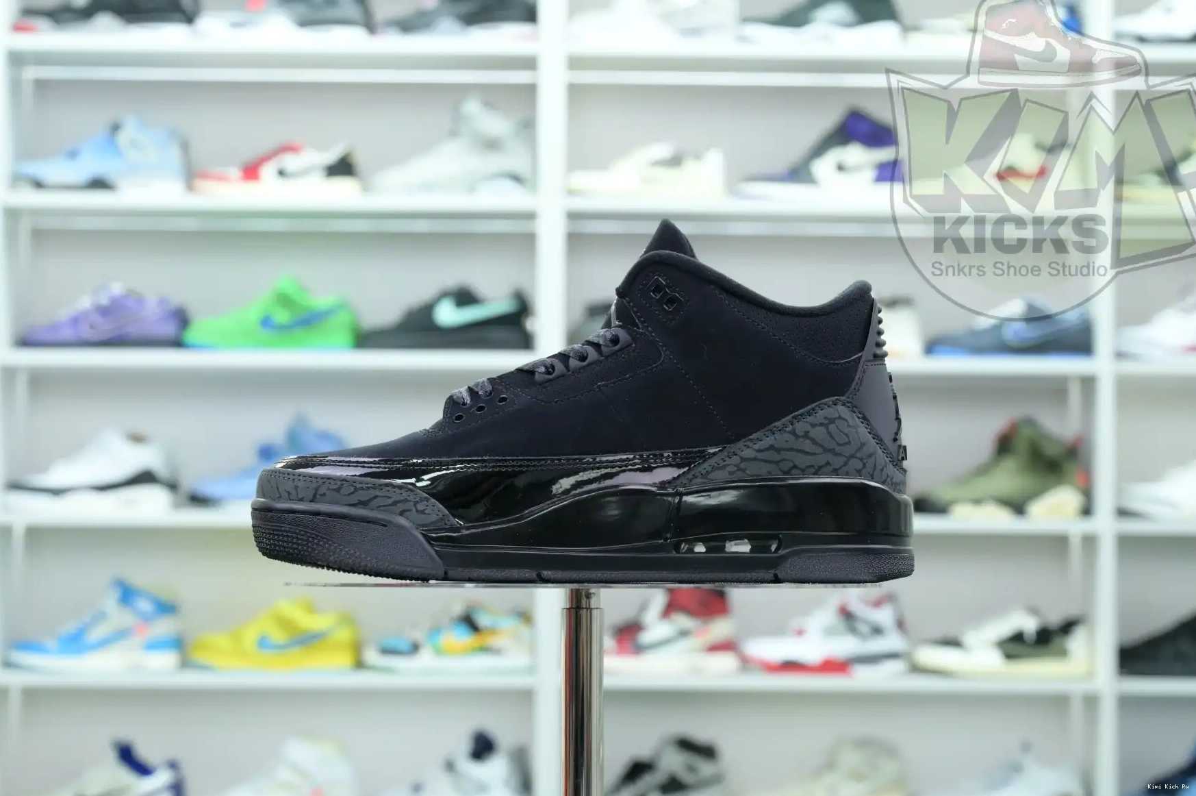 Jordan3“Black Air Jordan Cat” Kimikick 0530